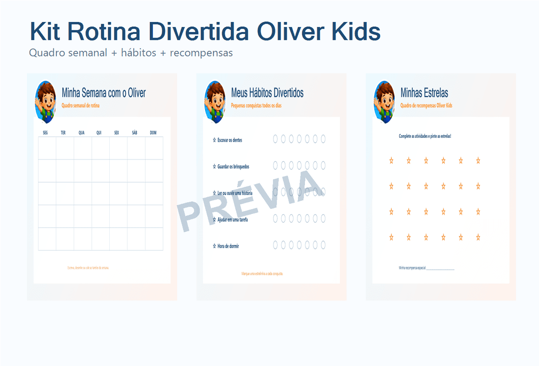 Kit Rotina Divertida